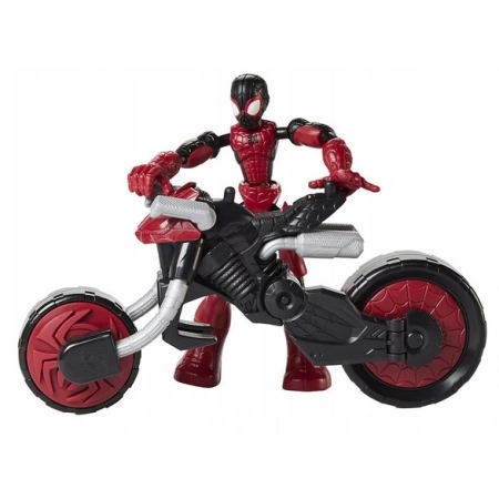 SPIDERMAN Bend and Flex Motocykl 2w1 Figurka 15 cm